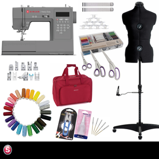 Singer Sewing Room Bundle - Sewing Machine, Mannequin and Accessories - 3 options to choose from