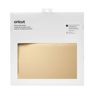 Cricut Gold Foil Transfer Sheets 30x30cm (Pack of 8 Sheets)