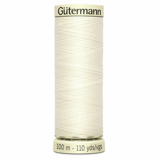 Gutermann Sew-All Thread 100m - Ivory (#001)