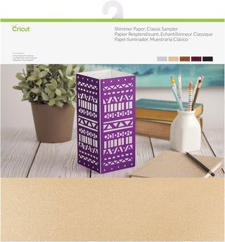 Cricut Classic Shimmer Paper Sampler - 12 x 12 Inch (Pack of 10 Sheets)