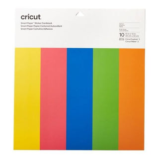 Cricut Smart Sticker Cardstock - 33x33cm Brilliant Bows (Pack of 10 Sheets)