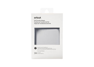 Cricut Silver Foil Transfer Sheets - 10x15cm (Pack of 24 Sheets)