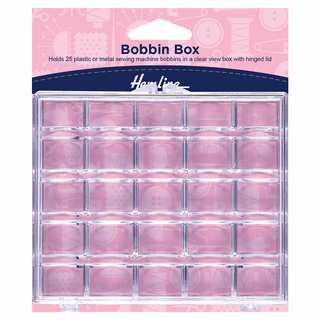 25 Spool Plastic Bobbin Box - Sewing and Crafting Outlet